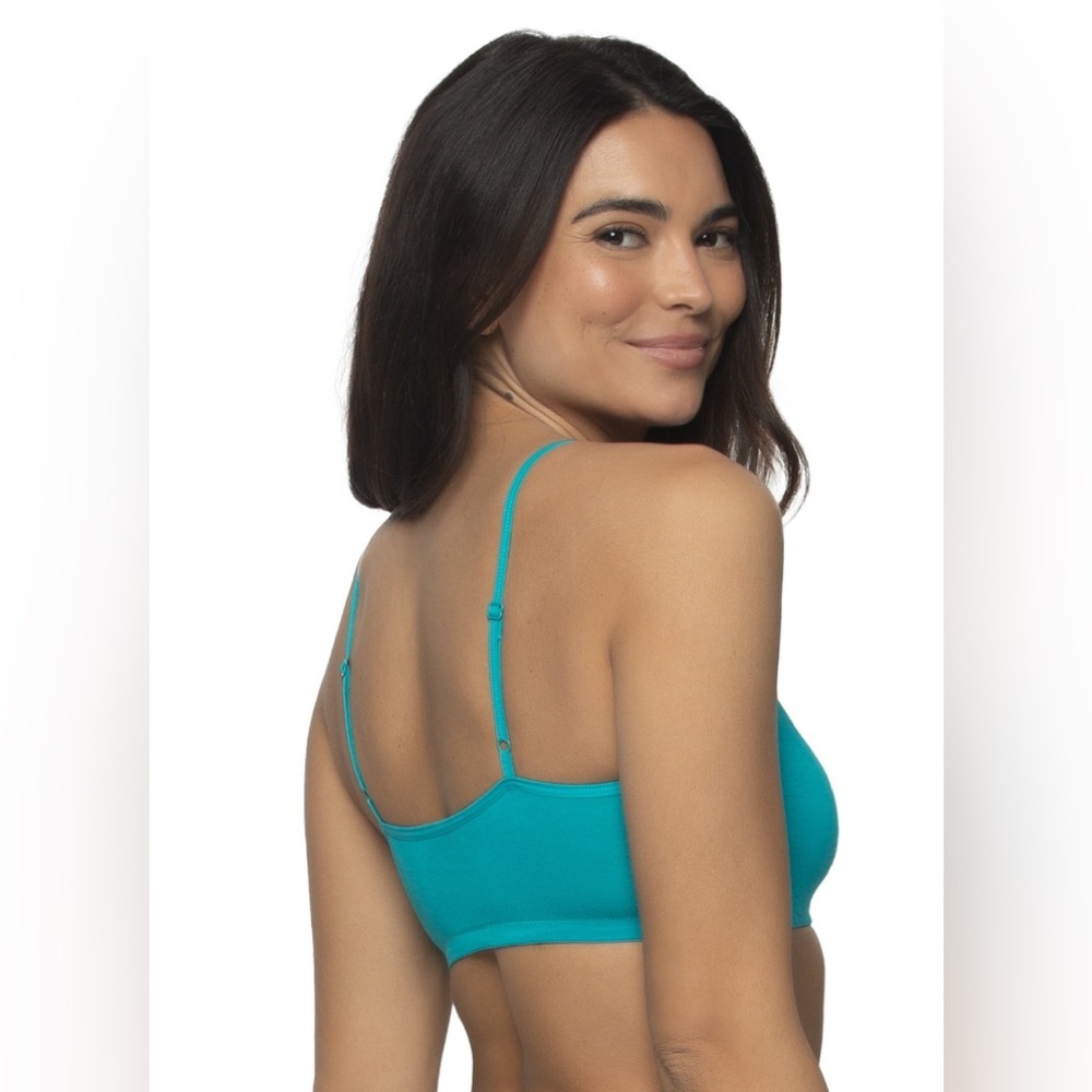 NWT bralette Women's Teal Bralette (tile blue) size Large - Picture 3 of 3